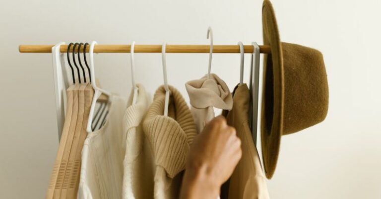 Compression Garments - Hanging of Clothes on a Clothing Rack