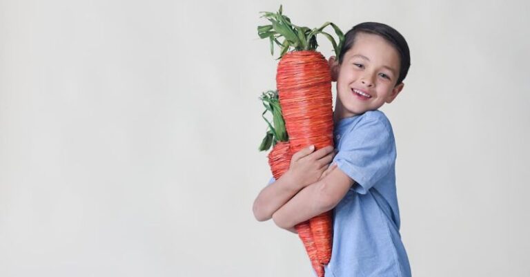 Trail Nutrition - Young Boy with Carrot