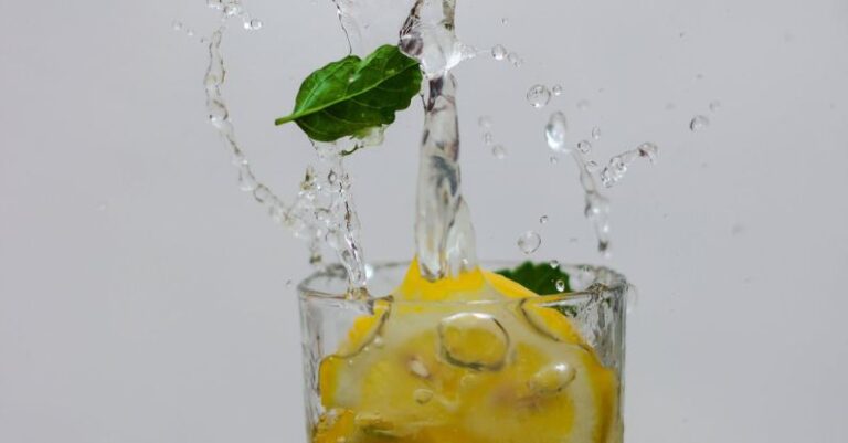 Cold Water - Photo of Lemon in Drinking Glass With Water