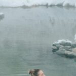 Swim Endurance - Young Woman Bathing in a Winter Lake