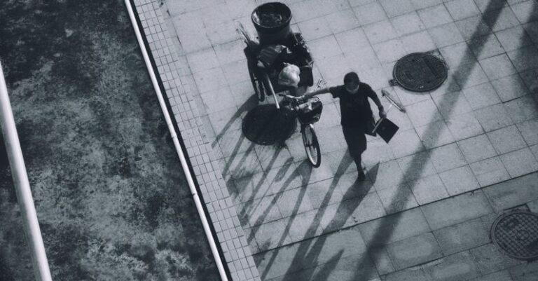 Bike Cleaning - Garbage Bin on Bicycle