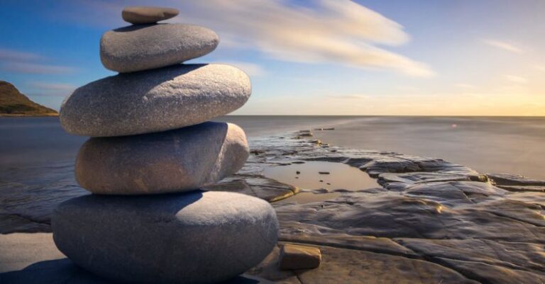 Mindfulness - Stacked of Stones Outdoors